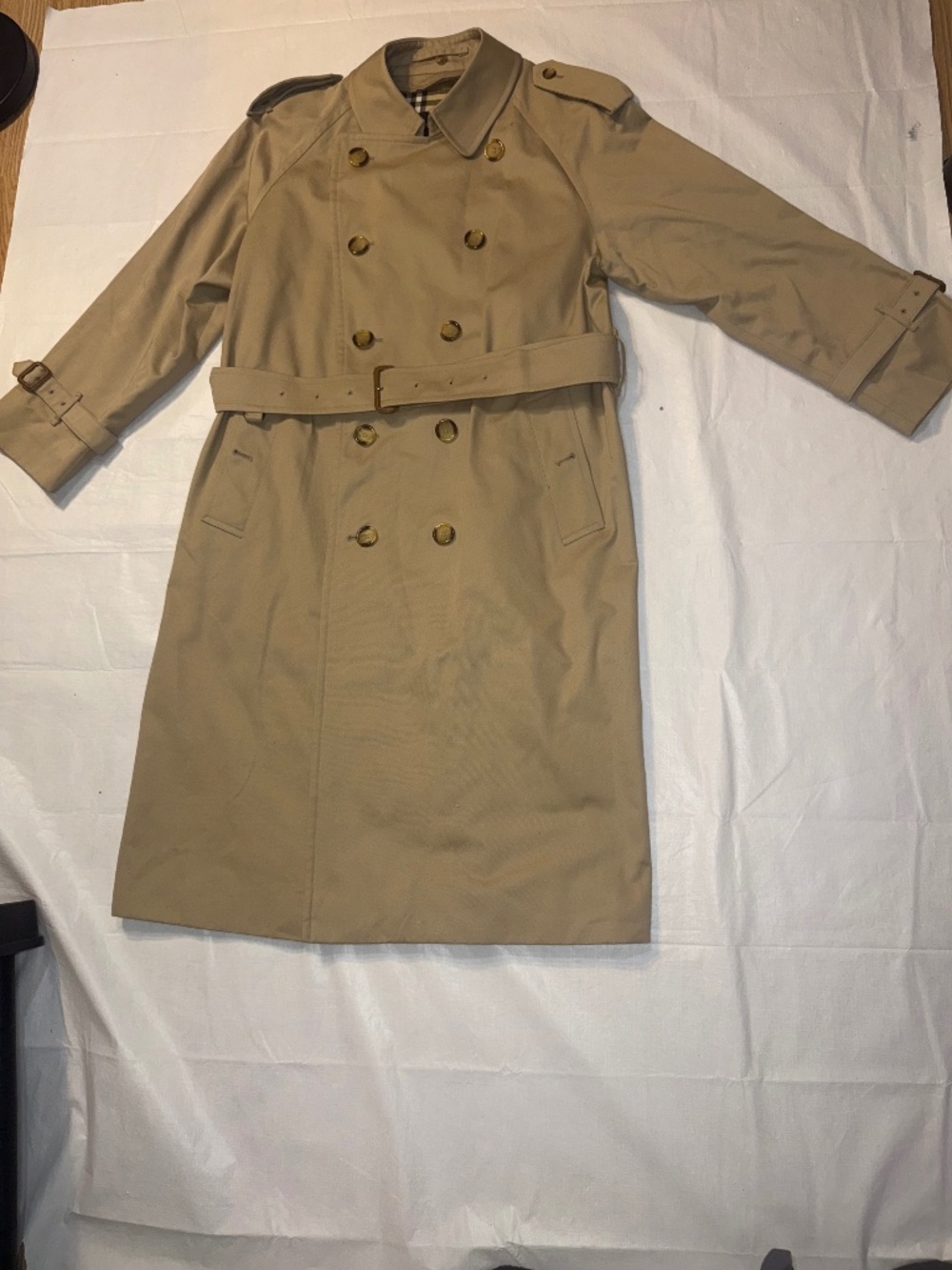 Burberrys Vintage Stainless Steel Collar Coat Balmacaan Nova